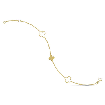 Βραχιόλι χρυσό γυναικείο με σταυρουδάκια - themelidisjewels